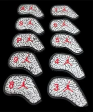 Air Jordan Iron Covers Elephant Print Leather Grey and Black (Sold Individually)