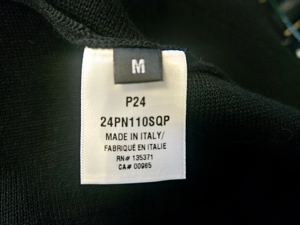 $3190 Vestido midi Oscar de la Renta Jewel cuello lentejuelas rayas negro mediano Foto 4 de 4