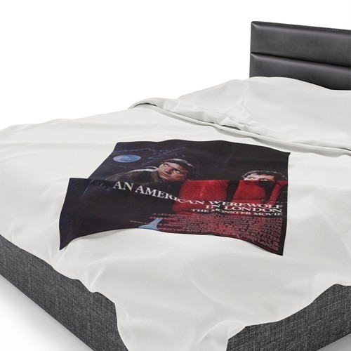 Velveteen Plush Blanket An American Werewolf in London vintage movie poster - Picture 16 of 25