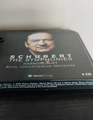 Schubert THE SYMPHONIES Warner Classics Harnoncourt 4CDs VGC