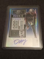 Damon Arnette 55/99 2020 Contenders Optic Blue Rookie Ticket Auto