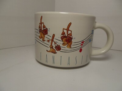 Walt Disney Fantasia Coffee Mug Cup Mickey Mouse Sorcerer Apprentice Wizard 