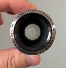 Schneider Xenon 1" 25mm f2 C mount lens 16mm Camera Bolex Early Brass