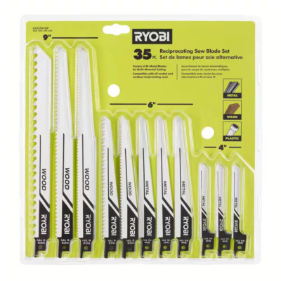 Multi-Purpose Reciprocating Saw Blade Set (35-Piece)