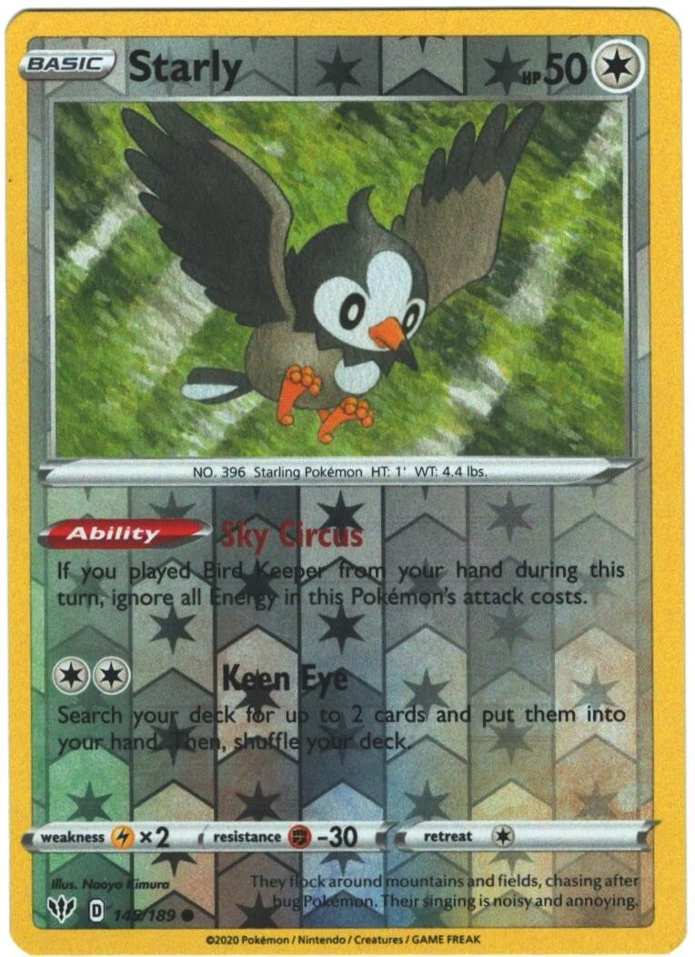 Starly Pokémon TCG Cards for sale