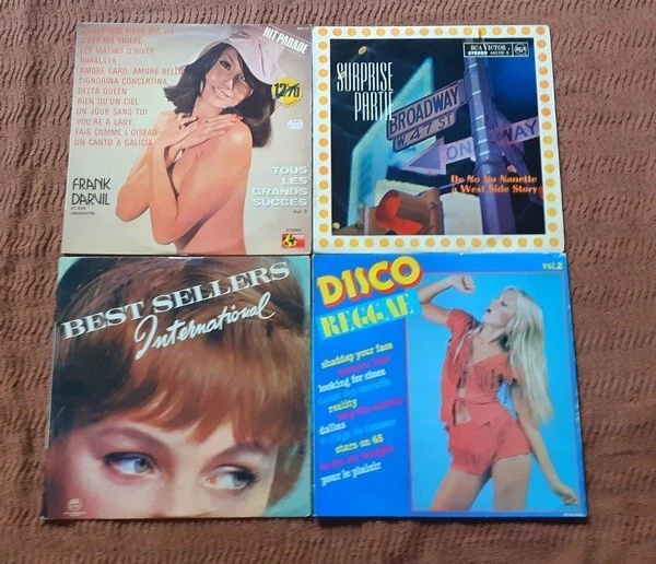 Gros Lot Disques Vinyles "HITS PARADES" et "ANIMATIONS" 14 LP 33 Tours - Photo 2/4