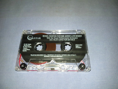 MICHAEL CRAWFORD PERFORMS ANDREW LLOYD WEBBER CASSETTE ALBUM (NO INLAY #107)
