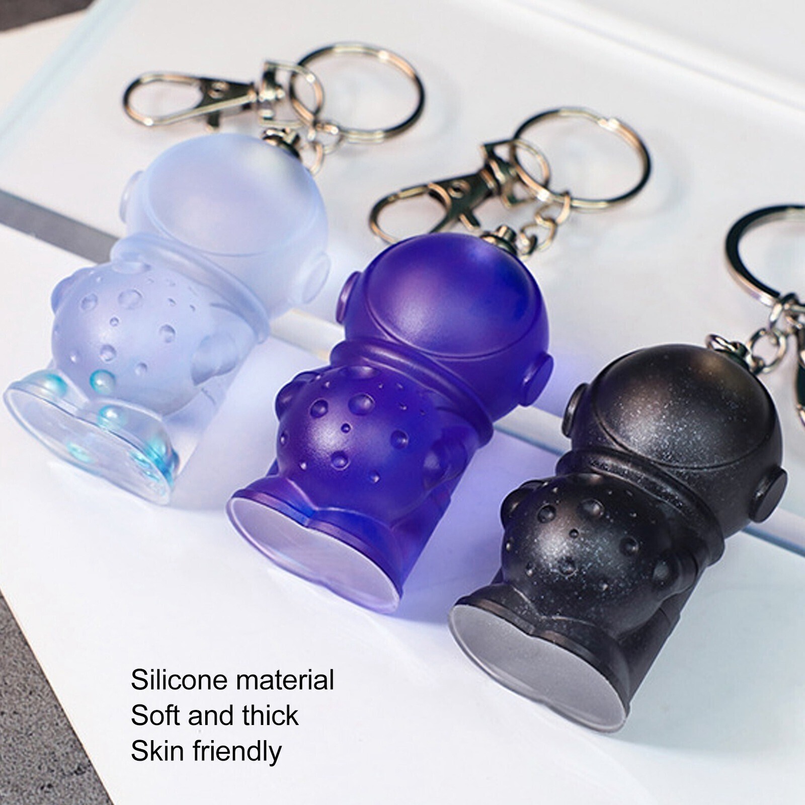 Epoxy Resin Pendant Mold - Soft Silicone DIY Keychain Craft Kit