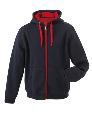 James+Nicholson Ladies' Doubleface Jacket Sweatjacke Kapuze JN354 (C)