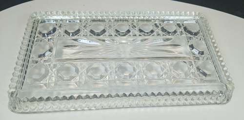 Vintage Indiana Glass Royal Brighton Clear Tray - Picture 2 of 2
