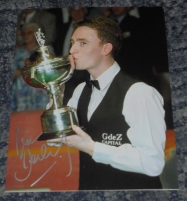 KEN DOHERTY - SNOOKER CHAMPION - 10x8 FOTO SIGNIERT. (11)