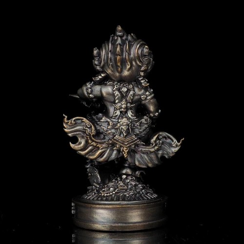 Hanuman Thaloeng Sap Bronze Satin Thai Amulet Charm Wealth Trade Protection - Picture 4 of 7