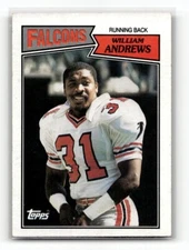 1987 Topps William Andrews #251 Atlanta Falcons Football Card