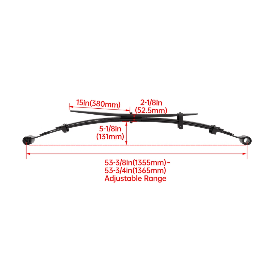 Mola traseira de aço preto para Nissan Frontier 4WD Crew Cab 2005-2018 - Imagem 2 de 4