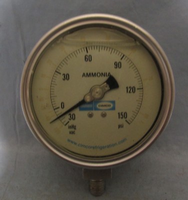 VINTAGE INDUSTRIAL TOROMONT CIMCO AMMONIA GAUGE STEAMPUNK SALVAGE Lamp Part