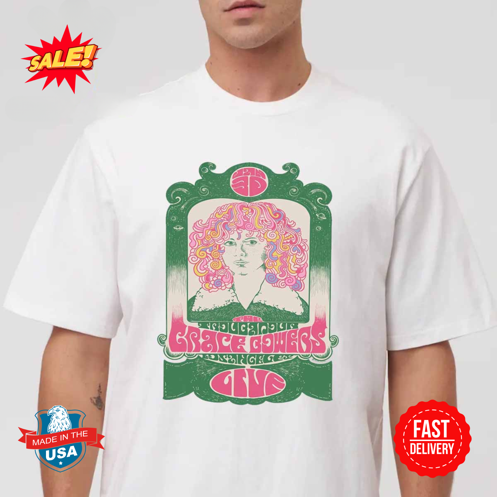 Grace Bowers Live Show Troubadour West Hollywood California 2025 T-Shirt