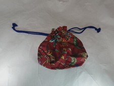 Kimono drawstring bag floral pattern  / in Japan