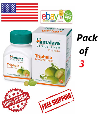 3X TRIPHALA Himalaya 60 Tabs Each With Long Expiry & Free Shipping