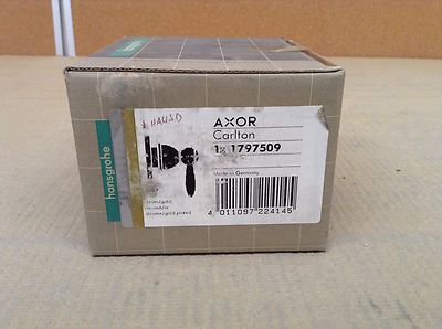 Hansgrohe 17975 Axor Carlton Volume Control Trim W/Lever Handle CHROME/GOLD