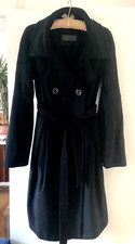 Sportmax-black 100% Wool 100% Silk Lining Coat. Bell Sleeves. Size: 12
