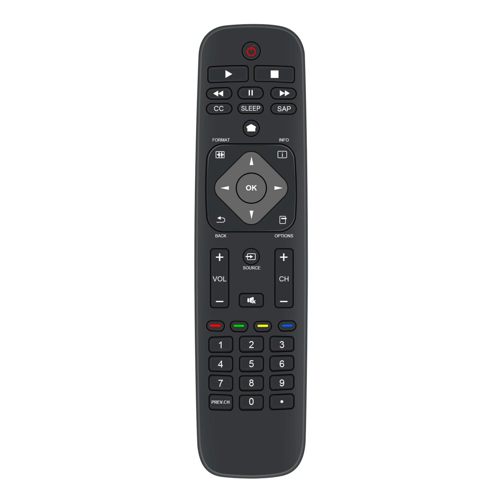 398GR8BDENTPHT YKF308-007 URMT39JHG001 Replace Remote for Philips TV 50PFL5907F7