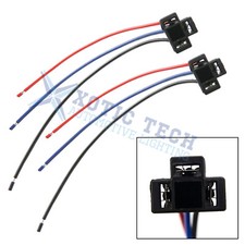 2x 9003 H4 Female Headlight Repair Wiring Socket Extension Harness