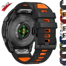 QuickFit Silicone Strap Band for Garmin Fenix 8 E 6 6X Pro 7 7X Solar 5 5X Plus