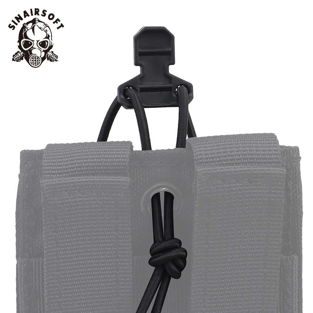4pcs Magazine Pouch Pull Tabs - Adjustable Shock Cord Retainer For Tactical Vests