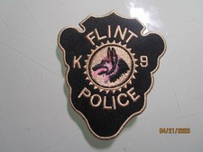 FLINT MICHIGAN K-9 PATCH   3.5 INCHES TALL