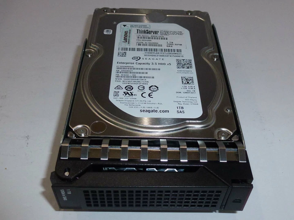 Lenovo ThinkServer 00XH098 4XB0K12270 SL10A28858 1TB 7200 RPM SAS Hard Drive HDD - Image 2 of 4