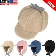 Kids Winter Aviator Russian Ushanka Hat Ear flap Warm Cap Fleece Beanie Childs