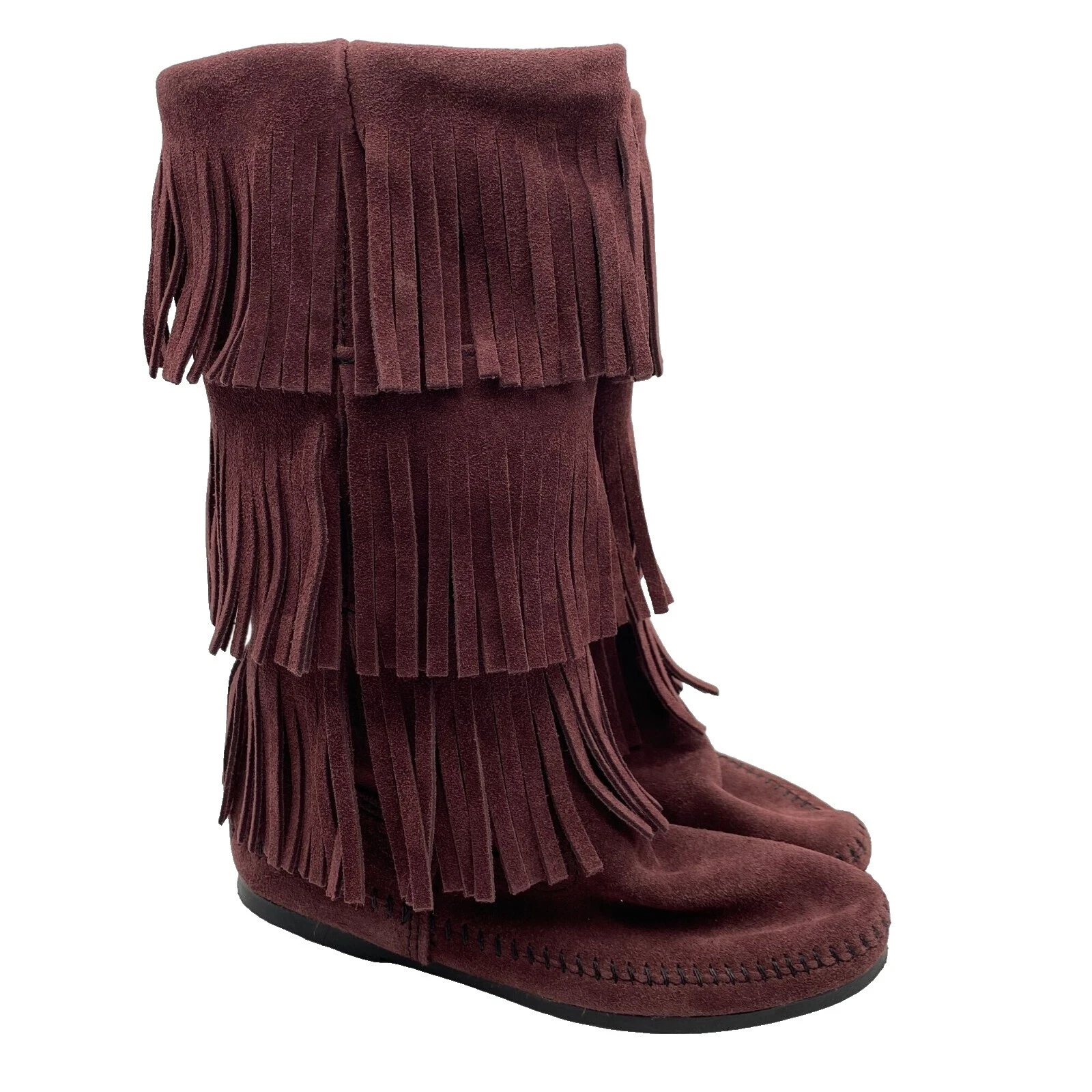 Замшевые сапоги вестерн Minnetonka для женщин