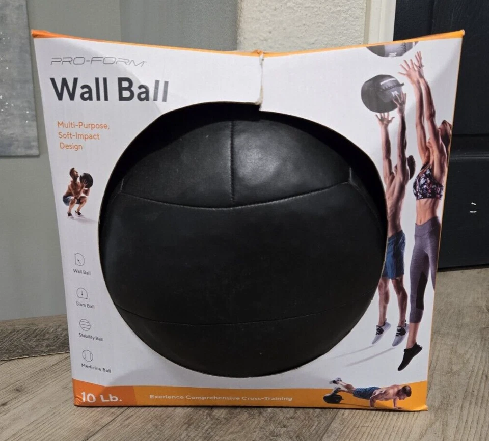 Pro-Form 10 Lb. Wall Ball Multi-Function, Soft-Impact Design - Image 2 of 4