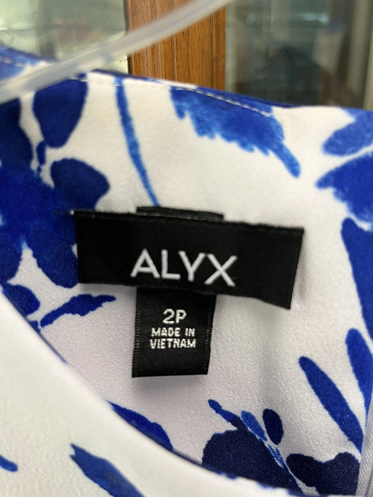 Bellissimo ❤️ Abito Alyx Blu e Bianco Disegno Floreale Taglia 2P.