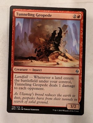 Tunneling Geopede - Battle for Zendikar Magic the Gathering MTG Nice!