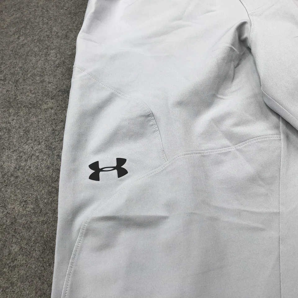Pantalones de chándal Under Armour Storm para hombre gris medio repelente al agua ajustados con cremallera Foto 4 de 4