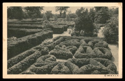 Postcard Flower Garden View Mount Vernon VA