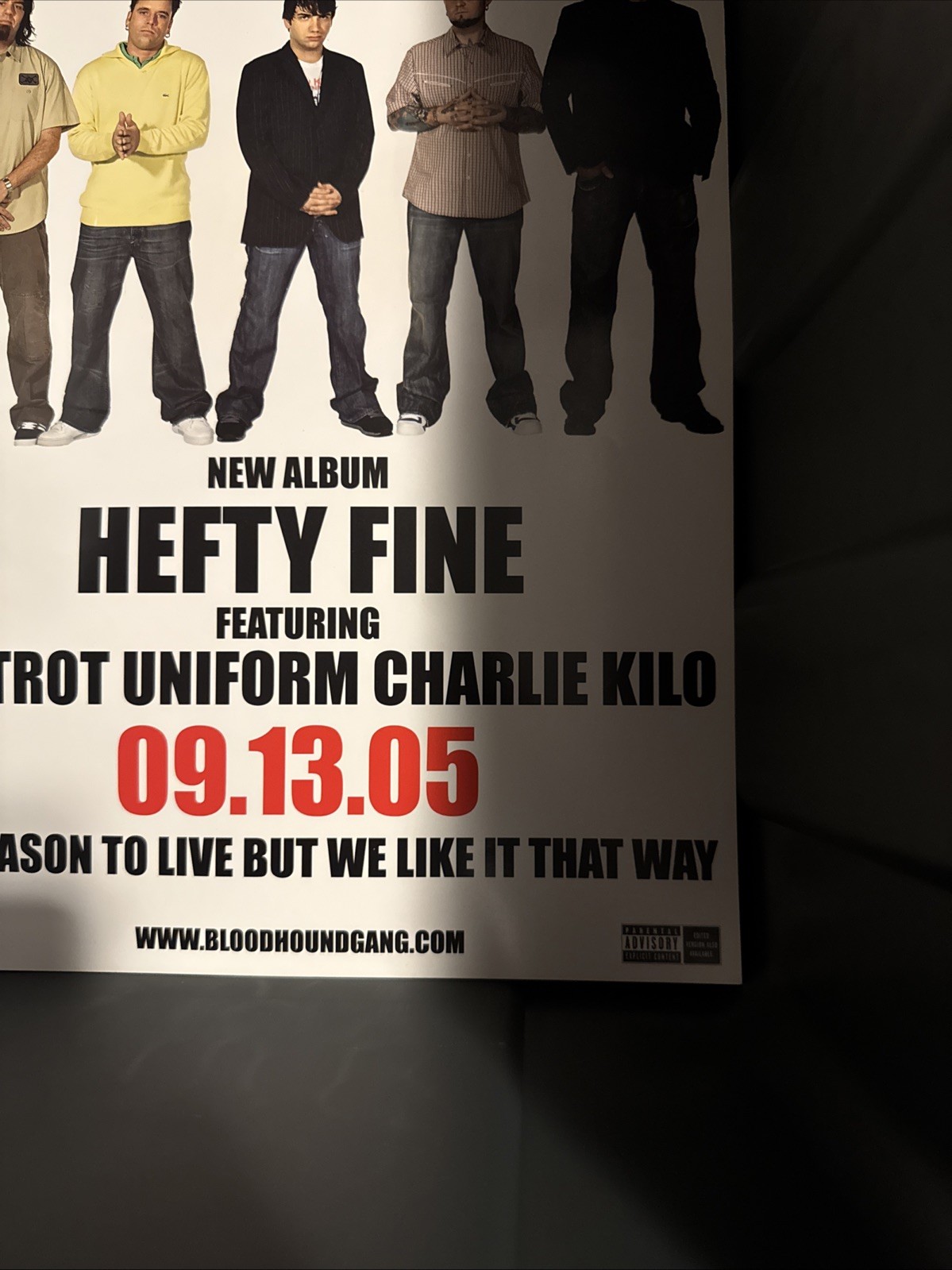 Bloodhound Gang Hefty Fine 11 X 17“ Promo Poster 2005