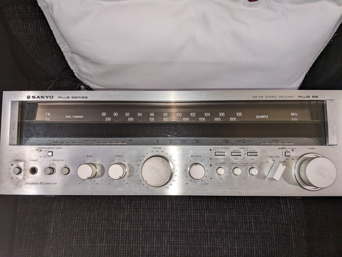 VINTAGE STEREO RECEIVER SANYO PLUS SERIES 55 | eBay
