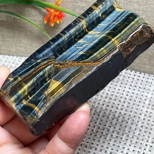  Tiger's eye stone Specimen mineral rock Healing stone Madagascar  158g  AP366
