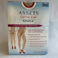 Assets by Spanx High-Waist Panty Womens 6 Barest Super Control Shapewear 1841