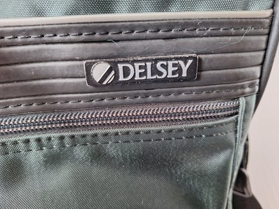 Vintage Delsey Umhängetasche Reisetasche Grau