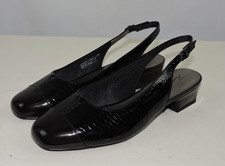 Trotters scarpe donna Dea coccodrillo tacco a spillo taglia 9,5 WW US