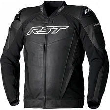 Men’s RST Black Motorcycle Racing CE Armour Genuine Cowhide Leather Jacket
