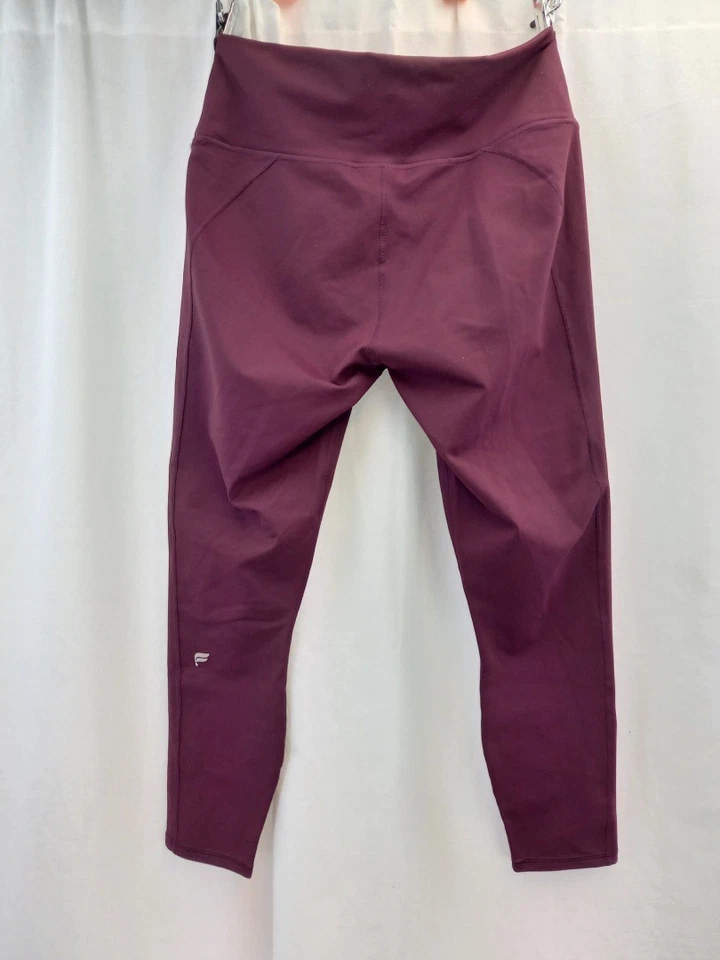 Fabletics Define High Waisted PowerHold Burgundy NWT Activewear Leggings - XL - Image 4 of 4