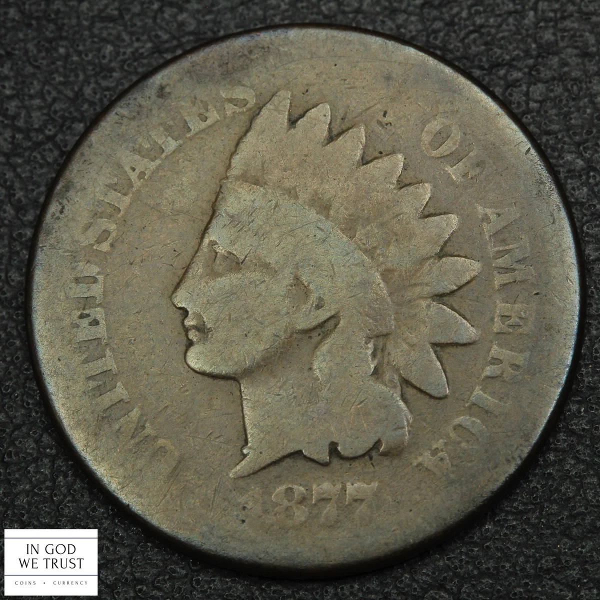 Circulated 1877 Year Indian Head Small Cents (1859-1909) for sale