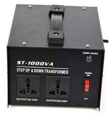 1000 Watt Voltage Transformer- Step Up and Down- Circuit Breaker 1000W