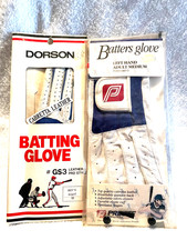 SPORTING EQUIPMENT BASEBALL BATTING GLOVES BOY'S RIGHT MEN'S MEDIUM LEFT NOS (2)
