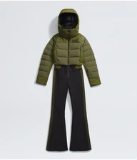 Women's The North Face Olive Off The Clock 550 Down One Piece Snowsuit New $700
