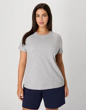 Just My Size T Shirt Cotton Jersey Short-Sleeve Crewneck Women's Tee Plus Size
